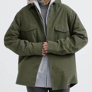 Uniqlo Jersey Utility Long-Sleeve Overshirt SIZE M excellent condition!